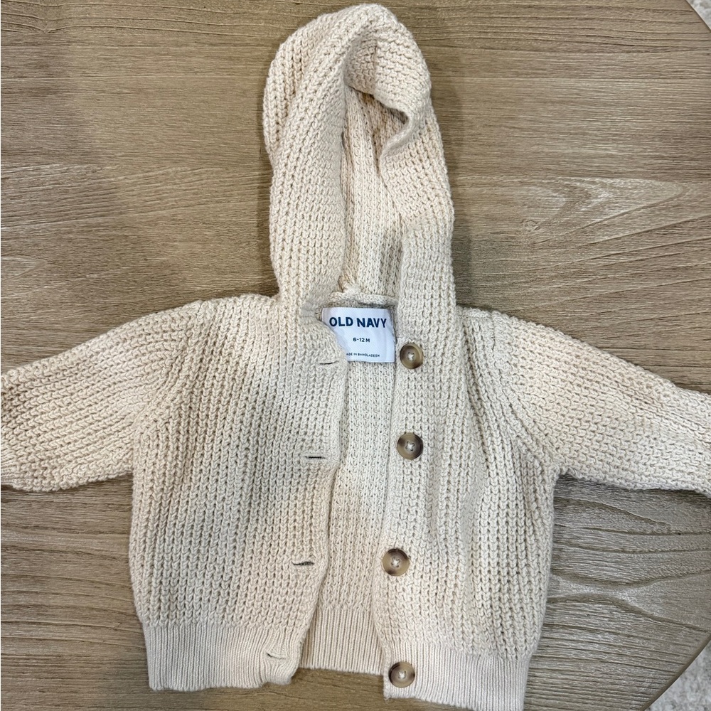 Old Navy Cream Knit Baby Sweater